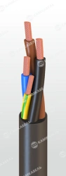 Power cable with copper conductors insulated with polyvinylchloride plasticate for voltage of 0,66 and 1 kV of KGVVng(A)-FRLS gr