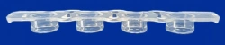 Non-sterile polymer tube for in vitro diagnostics according to TU 32.50.50-021-54287340-2022: Tube 7 flat in a strip of 4 pieces
