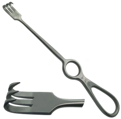 CYLITA surgical instruments for pushing back: serrated hooks