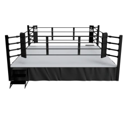 Boxing ring on the platform