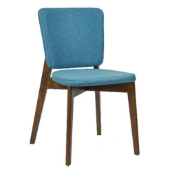 Safir upholstered chair with wooden frame