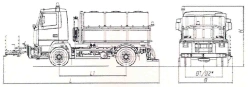 Road maintenance machine with a set of summer equipment model MK-3532-01