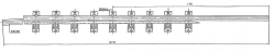 Cross rail with counter rail of project 2925.04.000-02