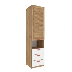 Oliver LD.524060.000 M Shelf front with drawers (set) (Golden Oak/White )