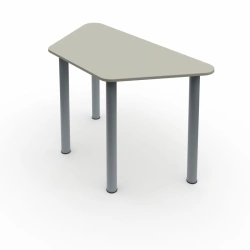 Pupil's trapezoidal table on round supports