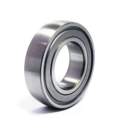 Single row deep groove roller bearing with short cylindrical rollers with a flangeless outer ring and two locking rings