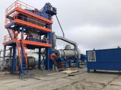 Equipment for construction mixtures preparation: asphalt mixing plants, models: DSS-800, DSS-1000, DSS-1500, DSS-200.