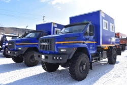 Special cargo truck with CMU produced by INMAN JSC on URAL 4320-4551-79, 4320-4551-81, 4320-4551-83 chassis. Mark G
