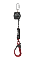 Protective device of retracting type "HB-02 rope" with carabiner , article number vnt HB02C set 0058