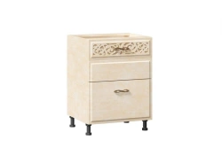 Alexandria LD.249120.000 Front of 2 drawers 600 (Lento leather)