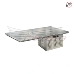 Refrigerating surface built-in STATIC table