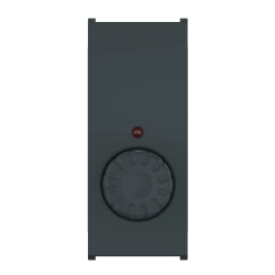CADUCEUS ALING MODE Rotary push dimmer switch with indication (when dimmer is on) 40-300VA, 230VAC, 1M, anthracite, ar