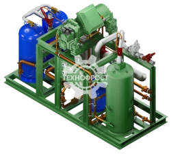 Refrigerating compressor units of AVO series. Single-compressor refrigeration units on the basis of screw compressors.