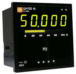 Digital device for AC frequency measurement ShchCh120