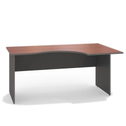 EB4 Computer desk from the office furniture set "Strategy", available in 2 textures: N.Milano and Grey.
