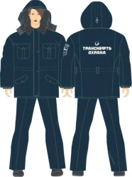 Jackets insulated female employees of departmental security of PJSC "Transneft", commodity codes KU