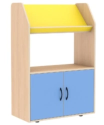 Bookcase display shelf with doors article 8736