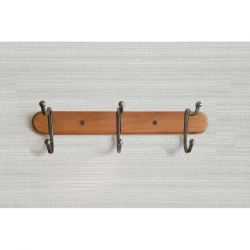 Wall rack with 3 hooks