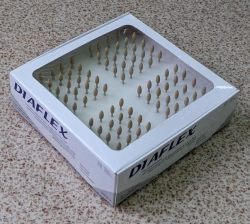 DIAFLEX elastic diamond-filled dental heads, set of 100 pcs., finishing, any shape SC1