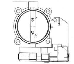 Kamaz engine throttle flap