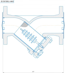 Magnetic flange filter DN 80