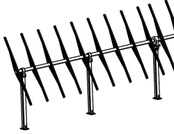 System for tracking the Sun along the set trajectory, for placing photovoltaic modules, single axis, electrically driven, single