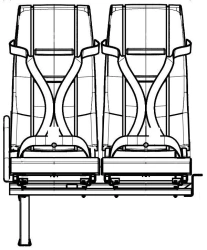 Passenger seat DS15.6840.010-PV07