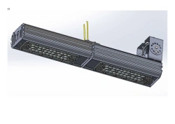 LED luminaire "Industrial Design MTM IoT" series CUBIC 120 Two modules Connection from end -180° Mounting CUB 6