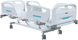MEGI Opti 2 Functional medical bed with electrically adjustable height, plastic backrests, plastic side slats, p 6761:MEGI Opti