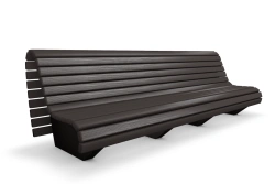 Closed park sofa 3 m