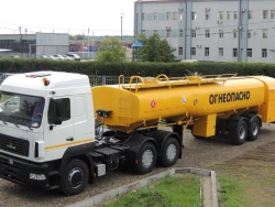 Airfield fuel tankers TZA-30 on chassis MAZ-5440C5; KAMAZ-65116-32; KAMAZ-65116-37.