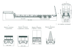 Semitrailer ChMZAP-99064V, modifications: 99064V-00, 99064V-01, 99064V-02, 99064V-03, 99064V-04, 99064V-05, 99064V-06, 99064V-07