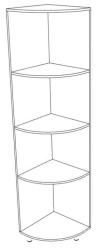 Corner shelving unit