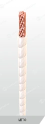 Heat-resistant assembly wire with fluoroplastic insulation for operation at temperatures from minus 60 C to plus 220 C and alter