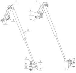 Smooth bonnet lifting device for MITSUBISHI ECLIPSE CROSS (2018-)