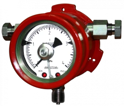 Corrosion-resistant signalling pressure gauges ??5012?????? with explosion protection marking 1Ex db IIB T5 Gb