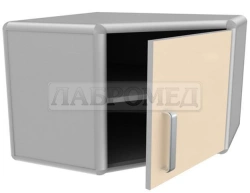 Medical cabinet SHMNU-1 "LABROMED-3" corner hinged cabinet according to TU 9452-012-13305037-2008