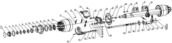 Axle unit JTB 11 (2410002), 11 tonne capacity with drum brakes and spring suspension