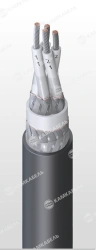 Control and monitoring cable, with tinned copper conductors and silane-bonded polyethylene insulation of KUPvEvEng(A)-LS grade