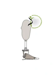 Modular tibia prosthesis, including underdevelopment, with microprocessor-controlled foot module PN3-88MU