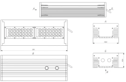LED cantilever outdoor luminaire DCU URAL-SP 08-170-40-SH1 UHL1