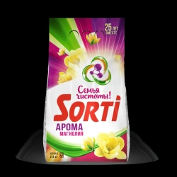 SORTI Aroma Magnolia Automatic" universal synthetic powdered detergent