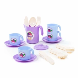 Children's crockery set "Anyuta" for 4 persons (V1) (22 items) (in a net), Item No. 80066