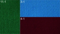 Semi woollen worsted suit fabric Article No. 17c30cAR, colour 1-11