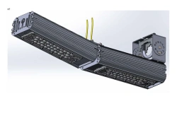 LED luminaire "Industrial Design MTM IoT" series CUBIC 100 Two modules Connection from the ends - 10 degrees Mounting CUB