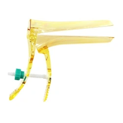 Polymer gynaecological mirror by Cusco ? 3 (L) gold with central screw fixator disposable sterile sterile