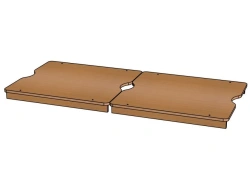Cover set for 3-drawer bed without bedside table/ K16