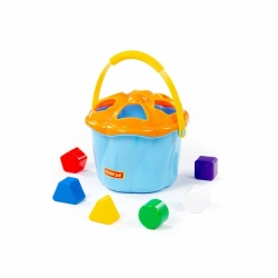 Developmental Toy "Surprise Bucket" (6 elements) (blue) (in a net), Article No. 93486
