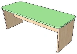 Bench for cabinet (1-5) sectional FN.MDU.01.04.00.00.00.00