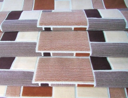Fabrics ready-made decorative mottled jacquard pile fabrics "Plush"